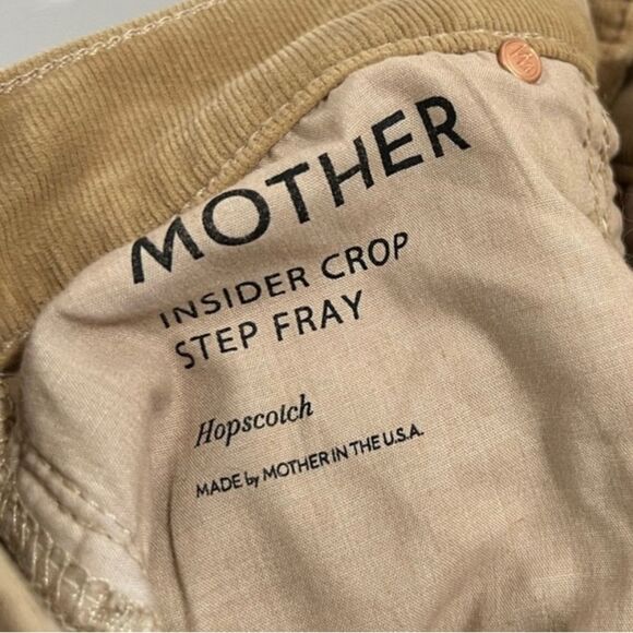 MOTHER NWT corduroy Denim Insider Step Fray - Picture 7 of 10